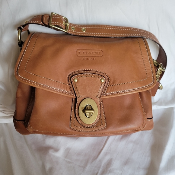 Coach Bags Coach Brown Leather Shoulder Saddle Bag Poshmark